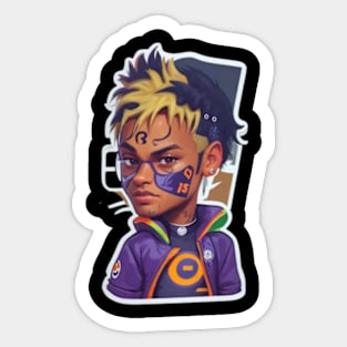 neymar brazil football Halloween Sticker